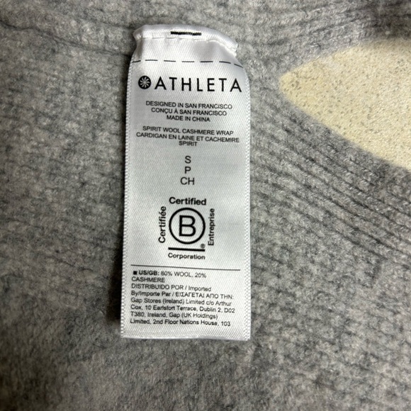 Athleta kids Gray Sweater size small READ description - Picture 4 of 4